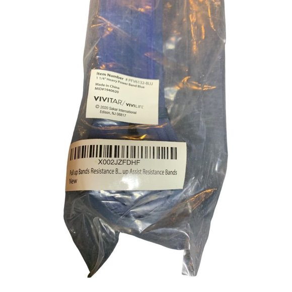 Vivilife New 1 1/4" Heavy Power Resistance Band Blue PFV6132-BLU - Picture 2 of 4